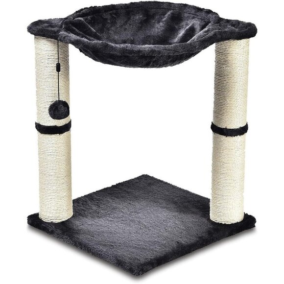 Basics Cat Tower with Hammock Scratching Posts and Dangling Ball for Indoor Cat. - Picture 4 of 4